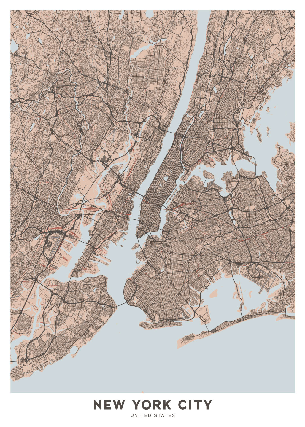 New York Kort fra Illux – Udforsk byens skønhed!