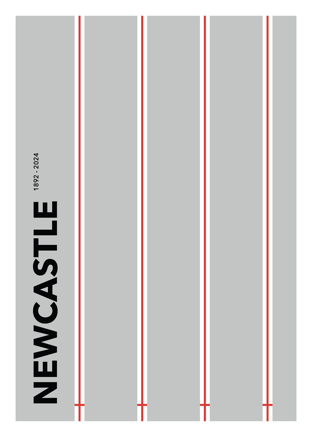 Newcastle United 1892-2024: Grafisk Plakat til Fans