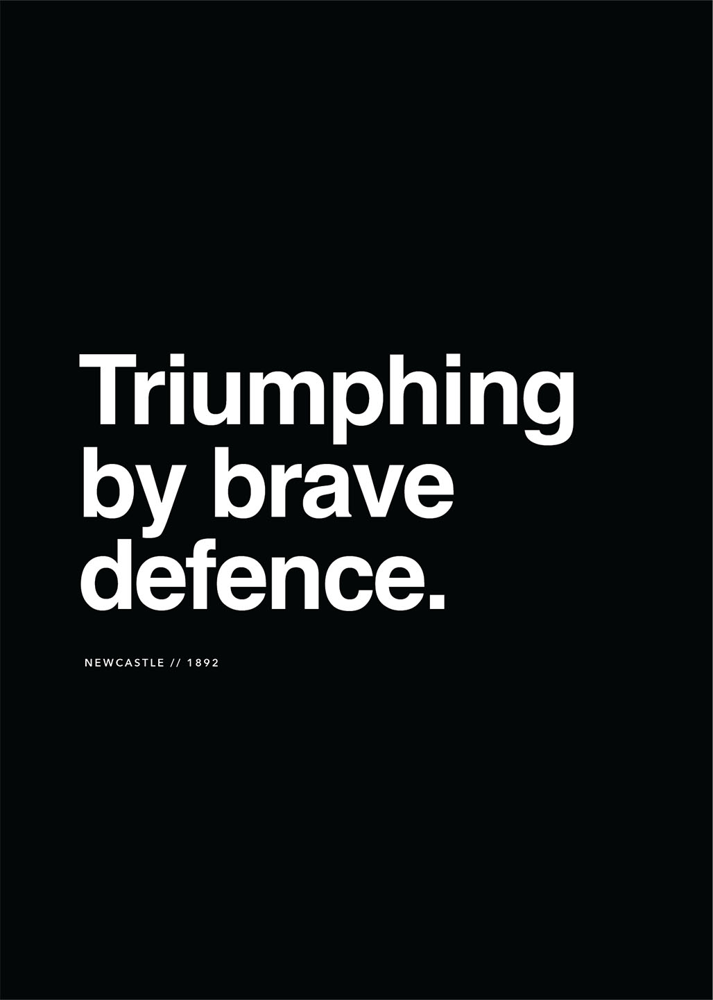 Newcastle Triumph – Fodbold Drama Plakat med Kunsttryk