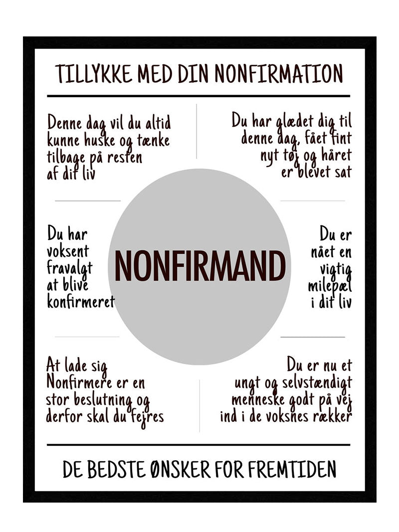 Nonfirmation Nonfirmand Plakat