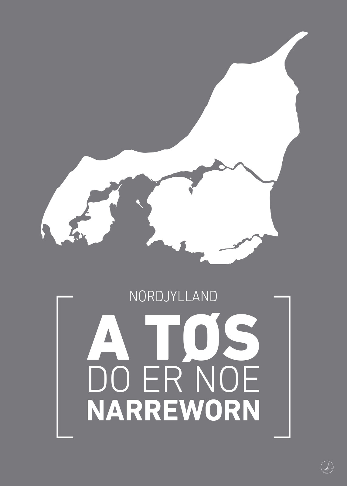 Nordjylland Plakat – Grafisk Kunstværk af Rikke Axelsen