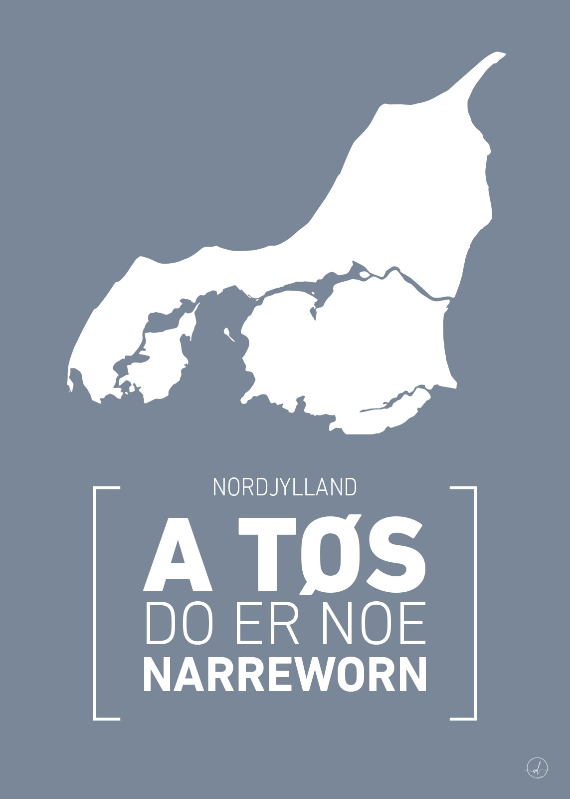 Nordjylland Lysebl Plakat – Grafisk Kunst af Rikke Axelsen