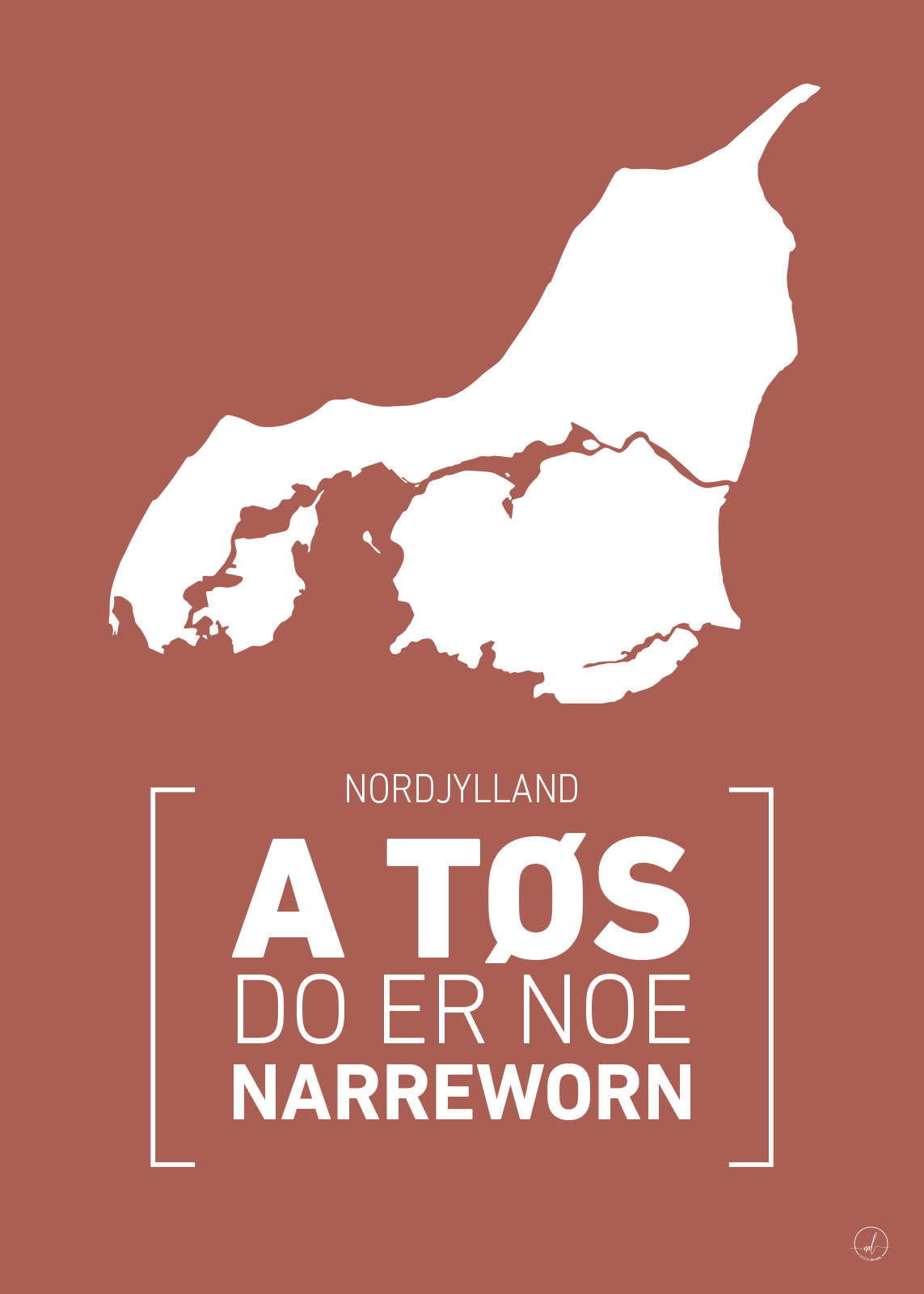 Nordjylland Plakat - Grafisk Kunst af Rikke Axelsen