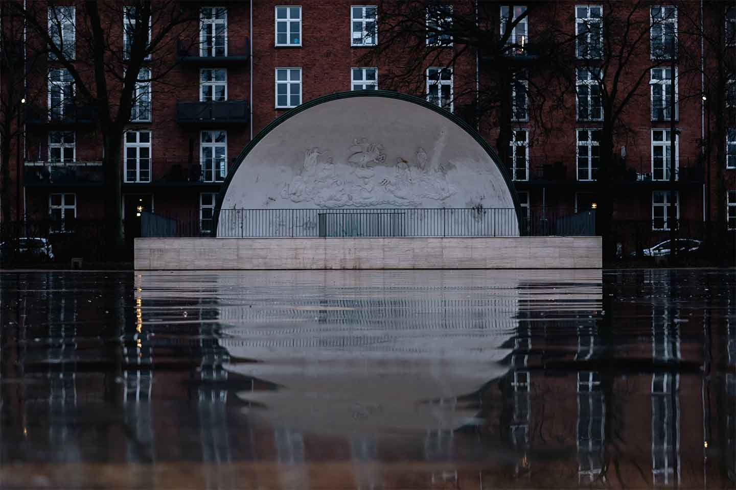 Enghavetribune Vægkunst af Casper Norrbohm - Unik Naturmotivet