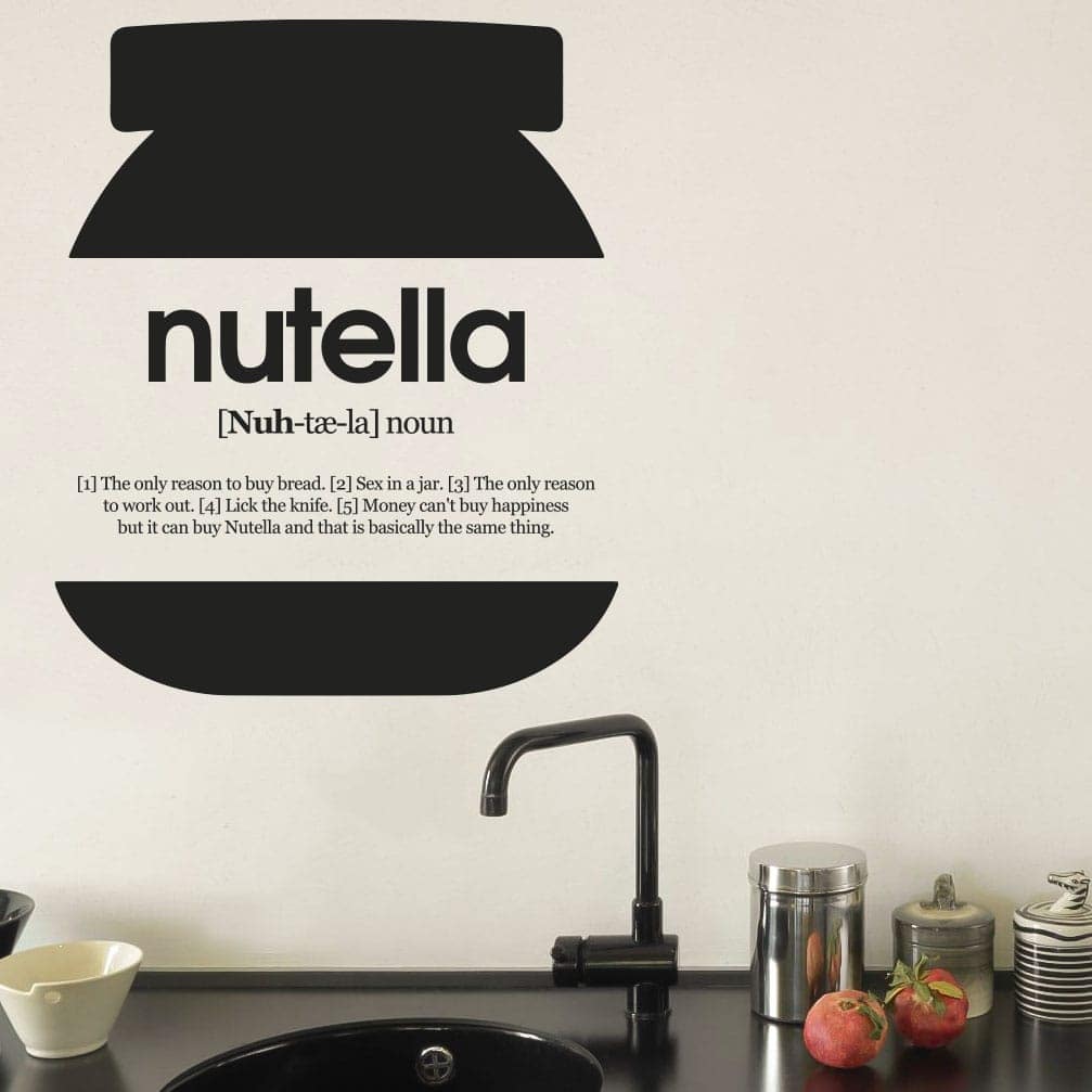 Nutella Vægklistermærke – Forvandl dit køkken nu! 🍫✨
