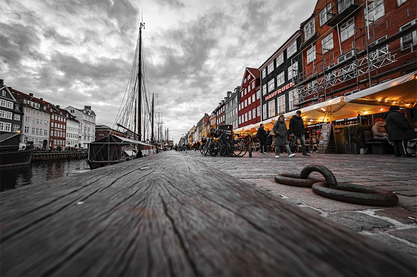 Nyhavn Kunstværk af Cato Johan Rød – Unik Indretning