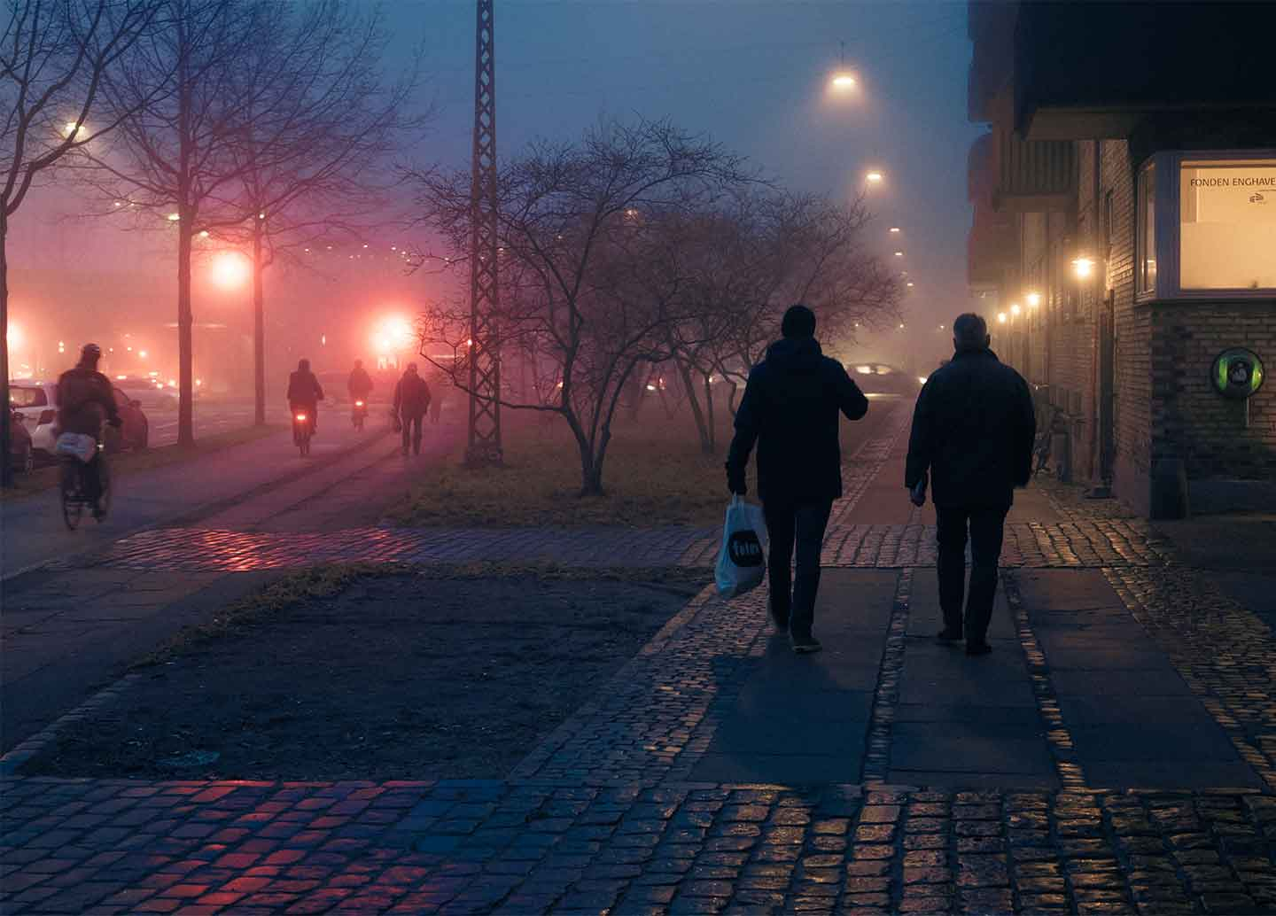 Tågemænd af Casper Norrbohm - Unikt vægkunstmotiv