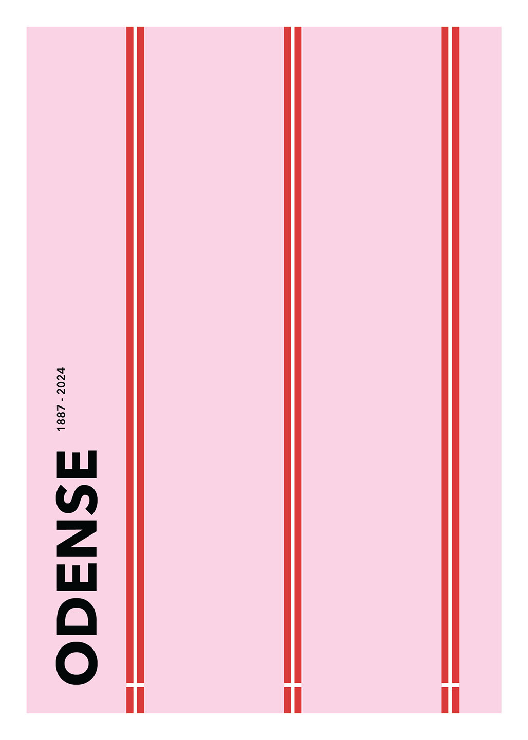 Odense 1887-2024 – Unik Grafisk Plakat til Dit Hjem