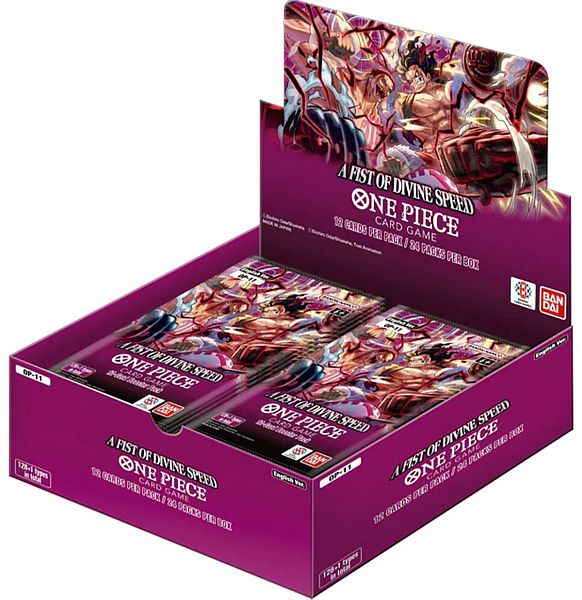 One Piece Card Game: Op11:   Fist   Divine Speed Booster Display  Box Med 24 Pakker