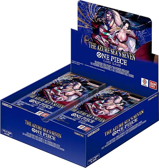One Piece Card Game: Op14-eb04: The Azure Sea   Seven Booster Display  Box Med 24 Pakker