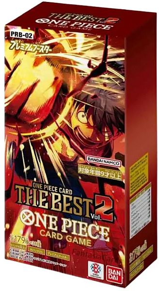 One Piece Japanese Prb02 One Piece Card The Best Premium Booster Display  Box Med 10 Pakker