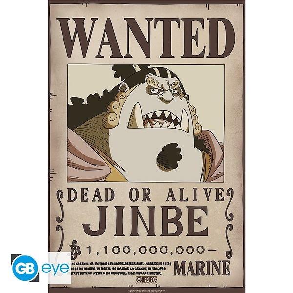 One Piece Wanted Jinbe Wano Poster Plakat