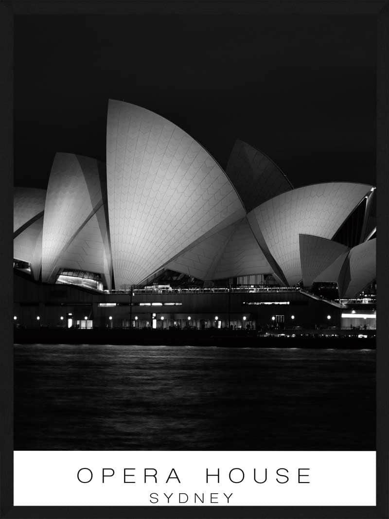 Sydney Operahus Plakat - Magisk Aftenudsigt