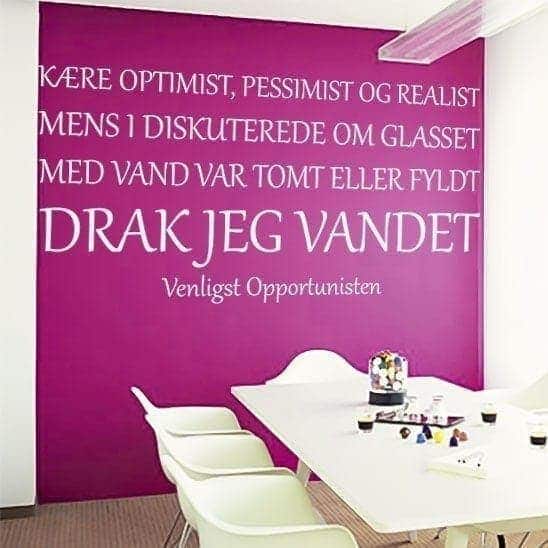 Opportunisten Vægklistermærke – Forvandl dit hjem nu!