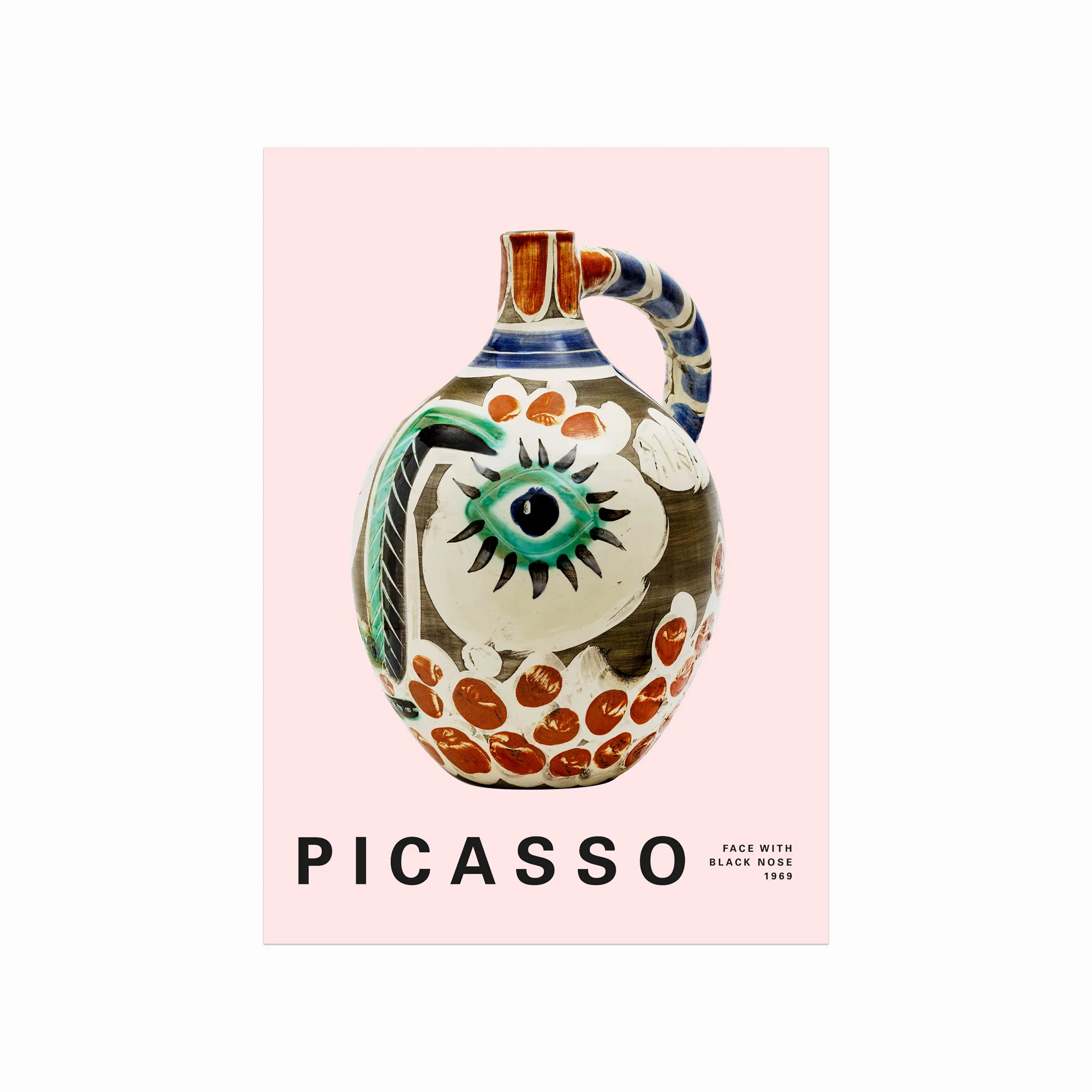 Pablo Picasso Plakat: Ansigt med Sort Næse – Unik Kunst!