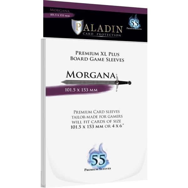 Paladin Sleeves Morgana Premium Plus 101 5x153mm Clear Transparent 55 Kortlommer