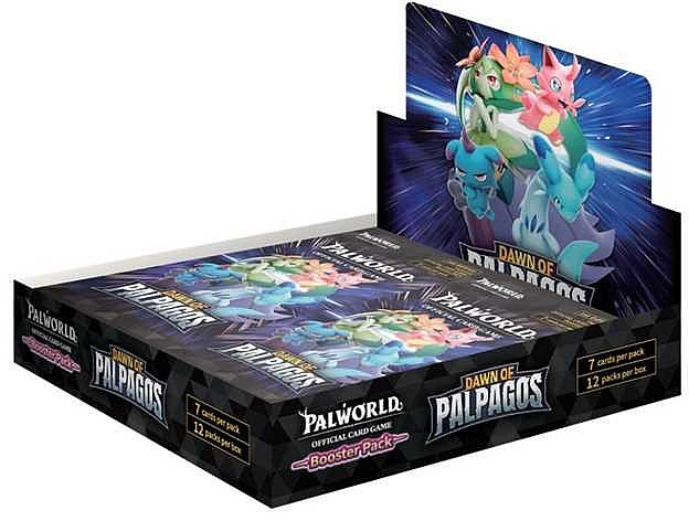 Palworld Official Card Game  Tcg : Bp01 Dawn   Palpagos Booster Display  Box Med 12 Pakker