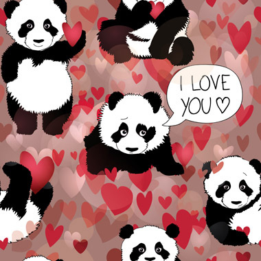 Sød Panda Plakat til Børneværelset - Elsket Kunstværk