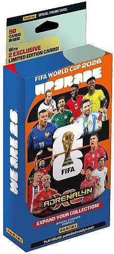 Panini Adrenalyn : Fifa World Cup 2026 Upgrade Updated Set Blister Deck Blister Med 48 Kort Limited Edition