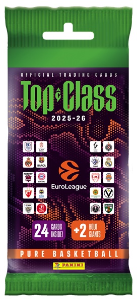 Panini Basketball Top Class: Euroleague 2025-26 Value Pack  Fat Pack  Booster Pakke Booster Pack