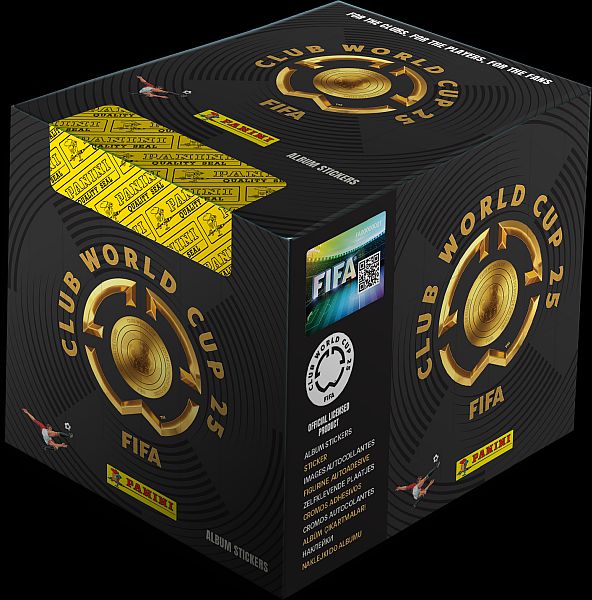 Panini Fodbold-stickers Klisterm 195 166 Rker: Fifa Club World Cup 2025 Booster Display   Box Med 50 Pakker