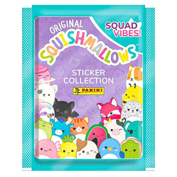 Panini Squishmallows: Squad Vibes Sticker Collection Booster Pack