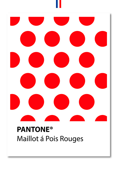 Pantone Maillot Poisrouges Plakat – Unik Grafisk Kunst
