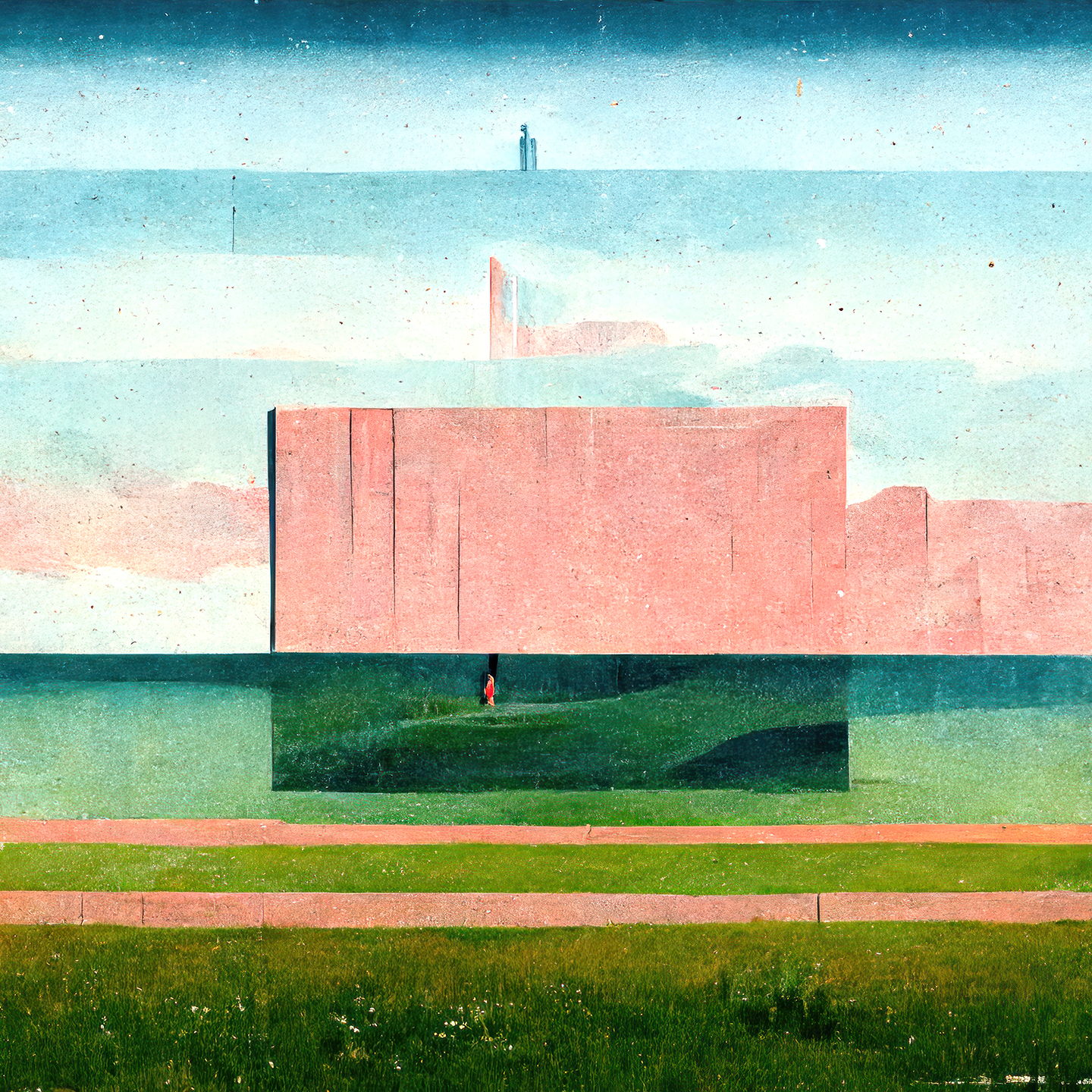 Pink Sommer Plakat fra Yoma Emptylands – Skønhed til Hjemmet