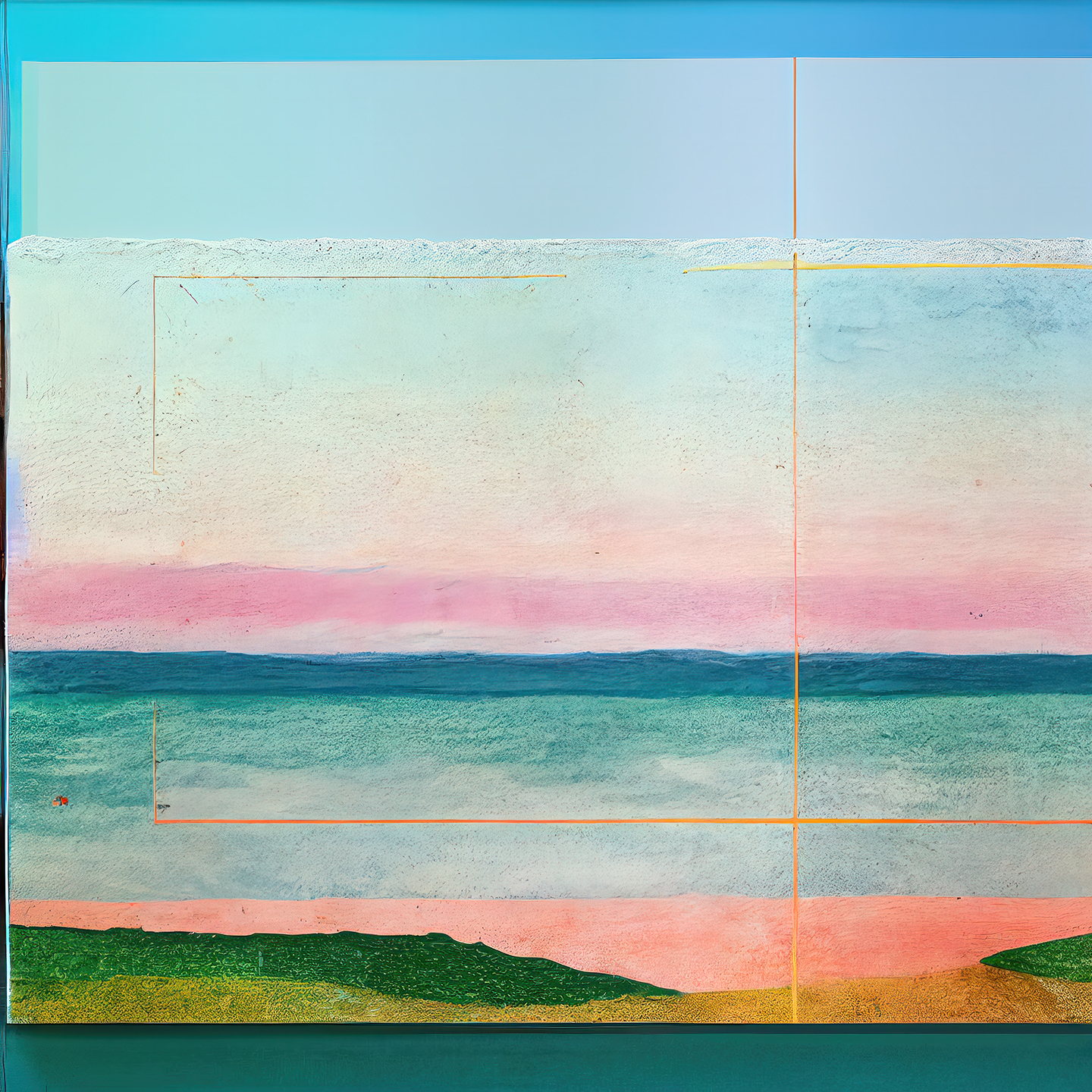 Unikt Pink Sommerkunsttryk til Hjemmet - Yoma Emptylands