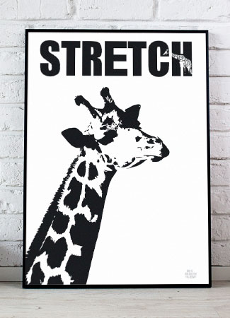 Plakat med Giraf - Smuk Vægkunst til Dit Hjem