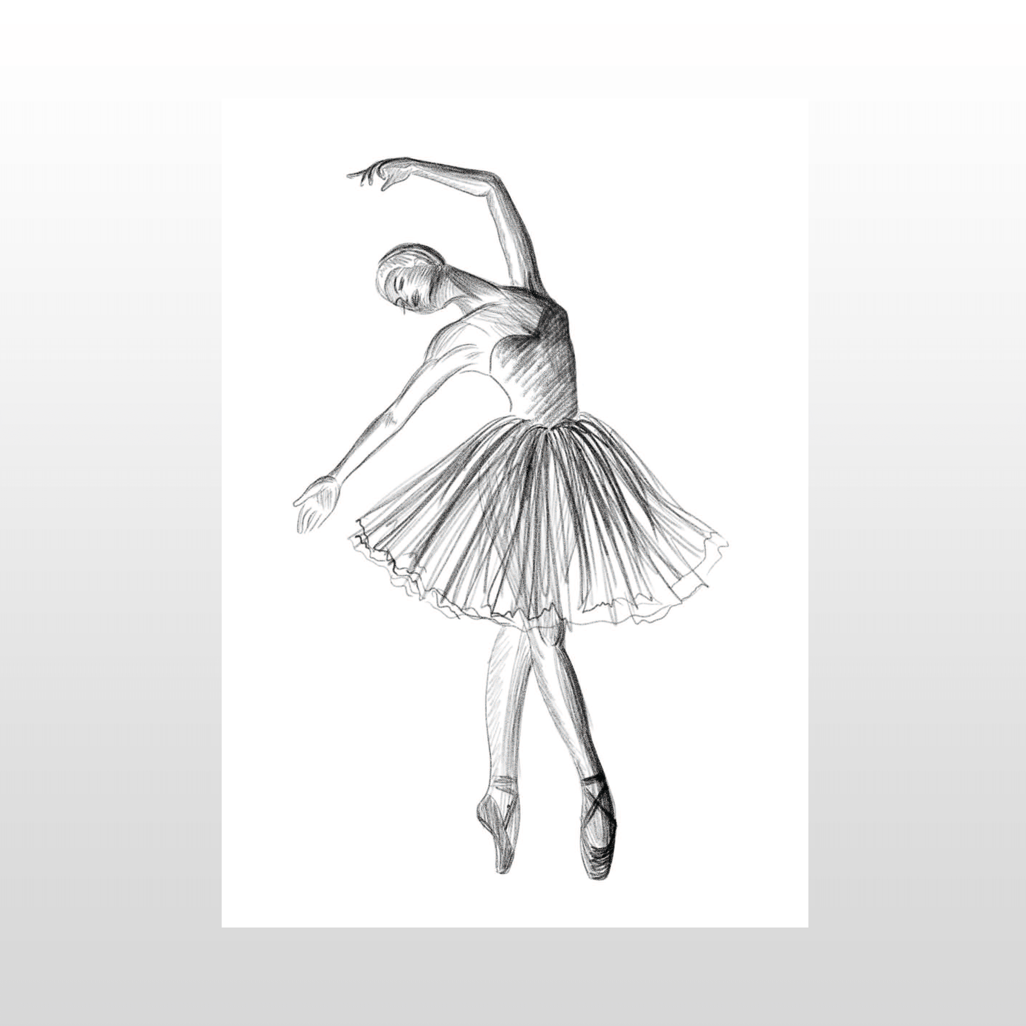 Elegant Ballet Plakat A4 – Kunst til Dit Hjem