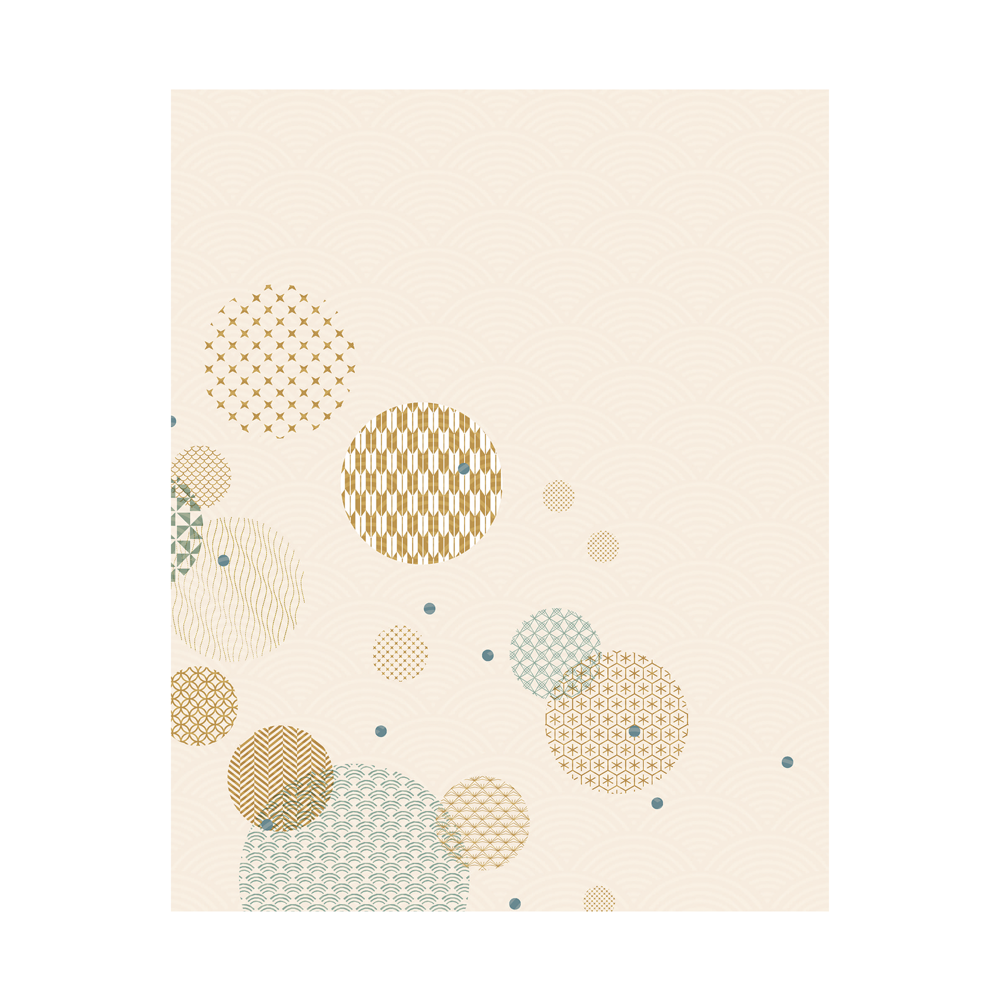 Japansk Abstrakt Beige Plakat – Elegant Vægkunsttilbud