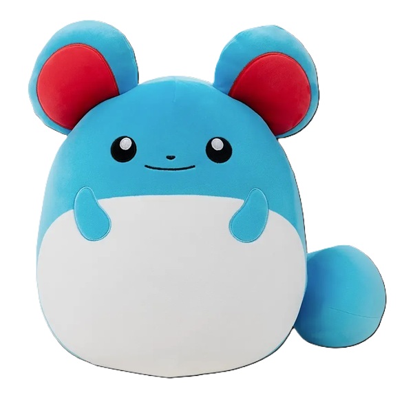 Pok 195 169 Mon Squishmallows Marill Plush Bamse 35cm