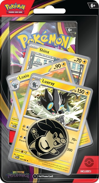 Pokemon Blister Pack  -pack Premium Checklane Blister:   Mega Evolution: Pitch Black Booster Pakke   Luxray Line Promos     195 184
