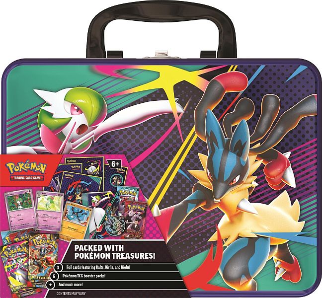 Pokemon Collector Chest Tin 25 Mega Gardevoir Lucario