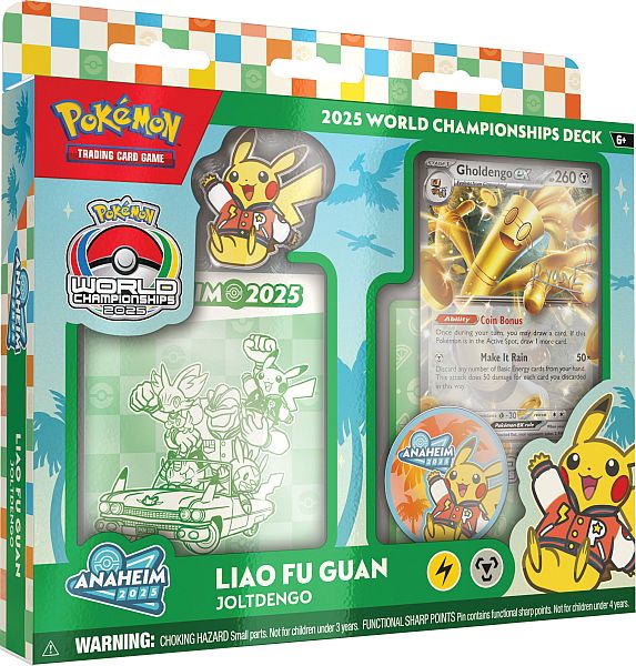 Pokemon Deck 2025 World Championship Wcd Jiao Guan: Joltdengo