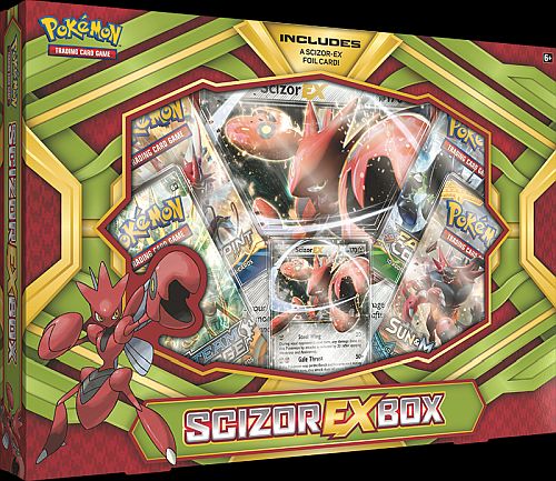 Pokemon   Box: Scizor-    Boosters  Promo   Oversize Kort