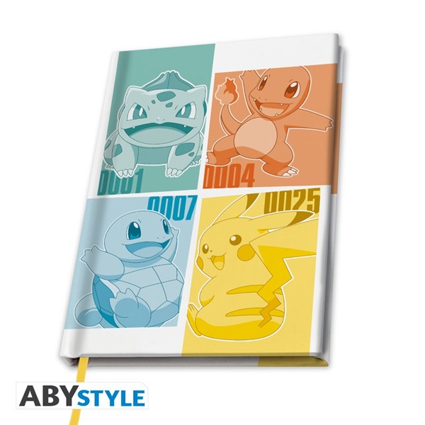 Pokemon Kanto Starters A5 Notebook