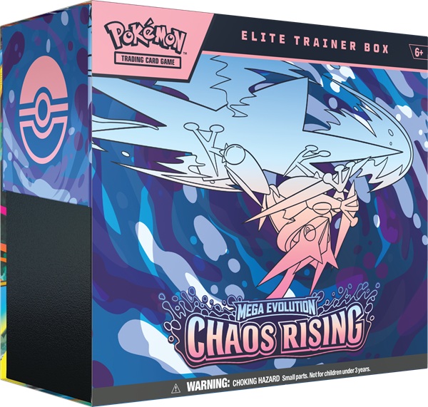 Pokemon Mega Evolution: Chaos Rising Elite Trainer Box  Mega Greninja Fennekin  Boks Med   Boosters  Promokort   Tilbeh 195 184