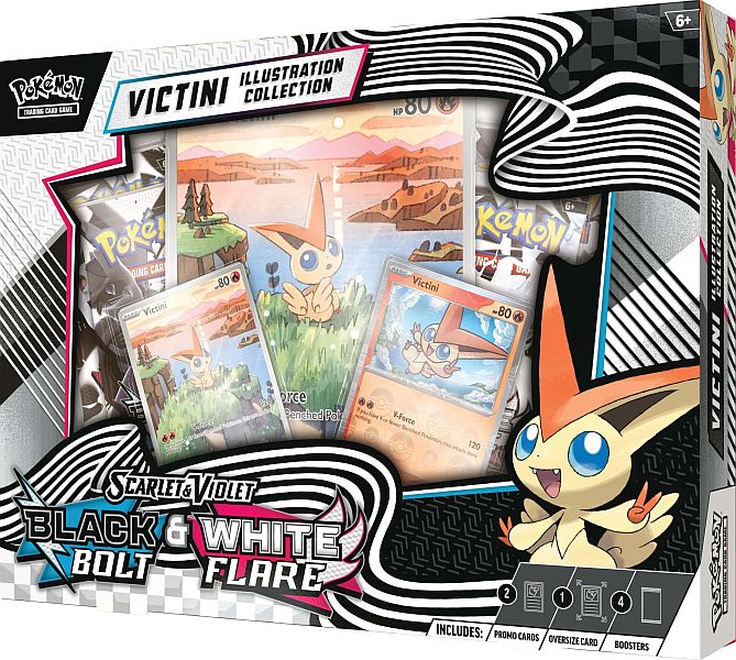 Pokemon Scarlet   Violet: Black Bolt   White Flare Unova Victini Illustration Collection    Boosters