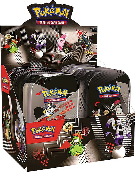 Pokemon Sv10   Black Bolt   White Flare: Mini Tins Display