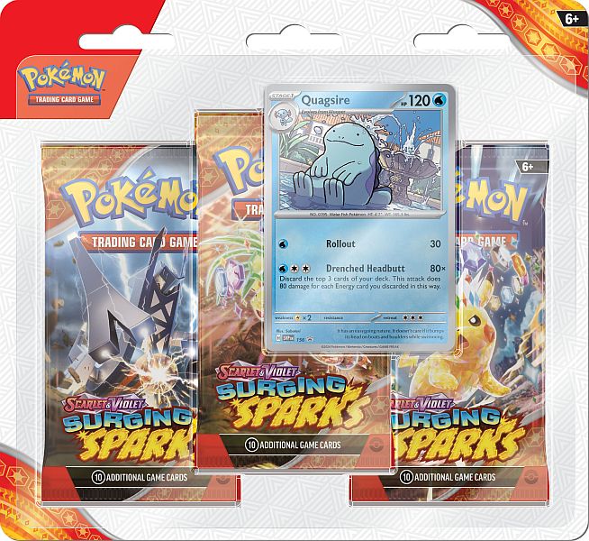 Pokémon SV08: Surging Sparks Quagsire Blisterpakke Tilbud