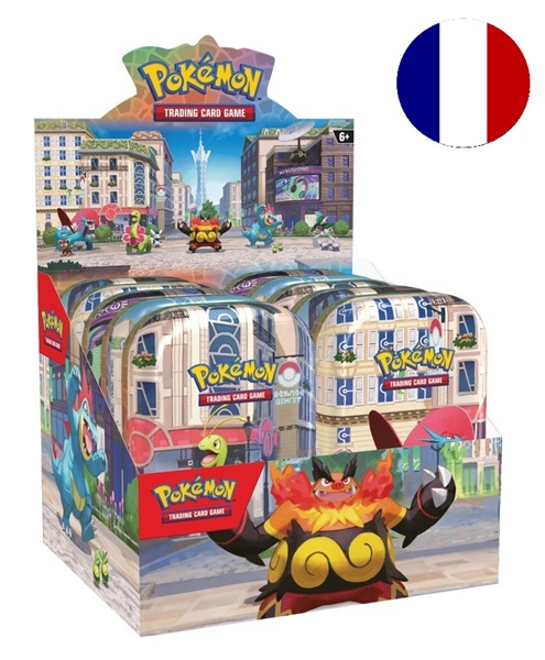 Pokemon Tin Kasse Fransk French 2026 Summer Lumiose City Mini Tins Display 10 Mini Tins 20 Boosters