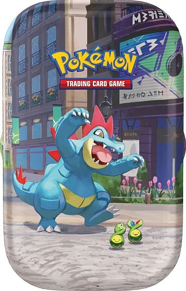 Pokemon Tin Kasse 2026 Summer Lumiose City Mini Tin: Feraligatr    Boosters   Klisterm 195 166 Rker
