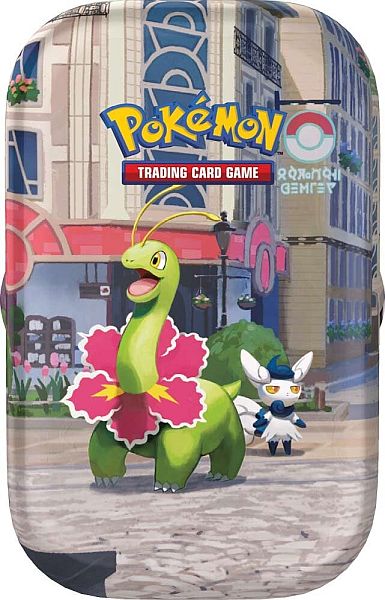 Pokemon Tin Kasse 2026 Summer Lumiose City Mini Tin: Meganium Boosters Klisterm 195 166 Rker