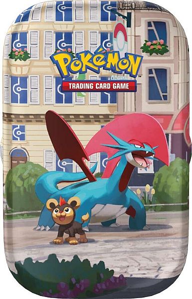 Pokemon Tin Kasse 2026 Summer Lumiose City Mini Tin: Salamence Boosters Klisterm 195 166 Rker