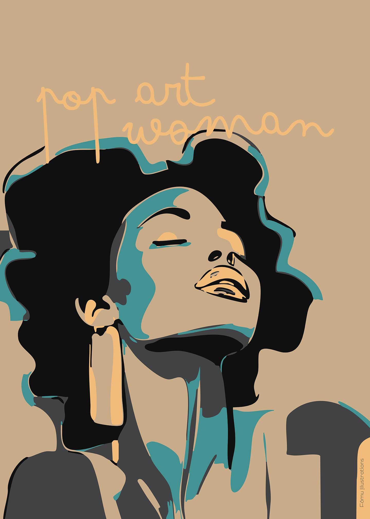Farverigt Pop Art Kunstværk til Dit Hjem - Bestil Nu!