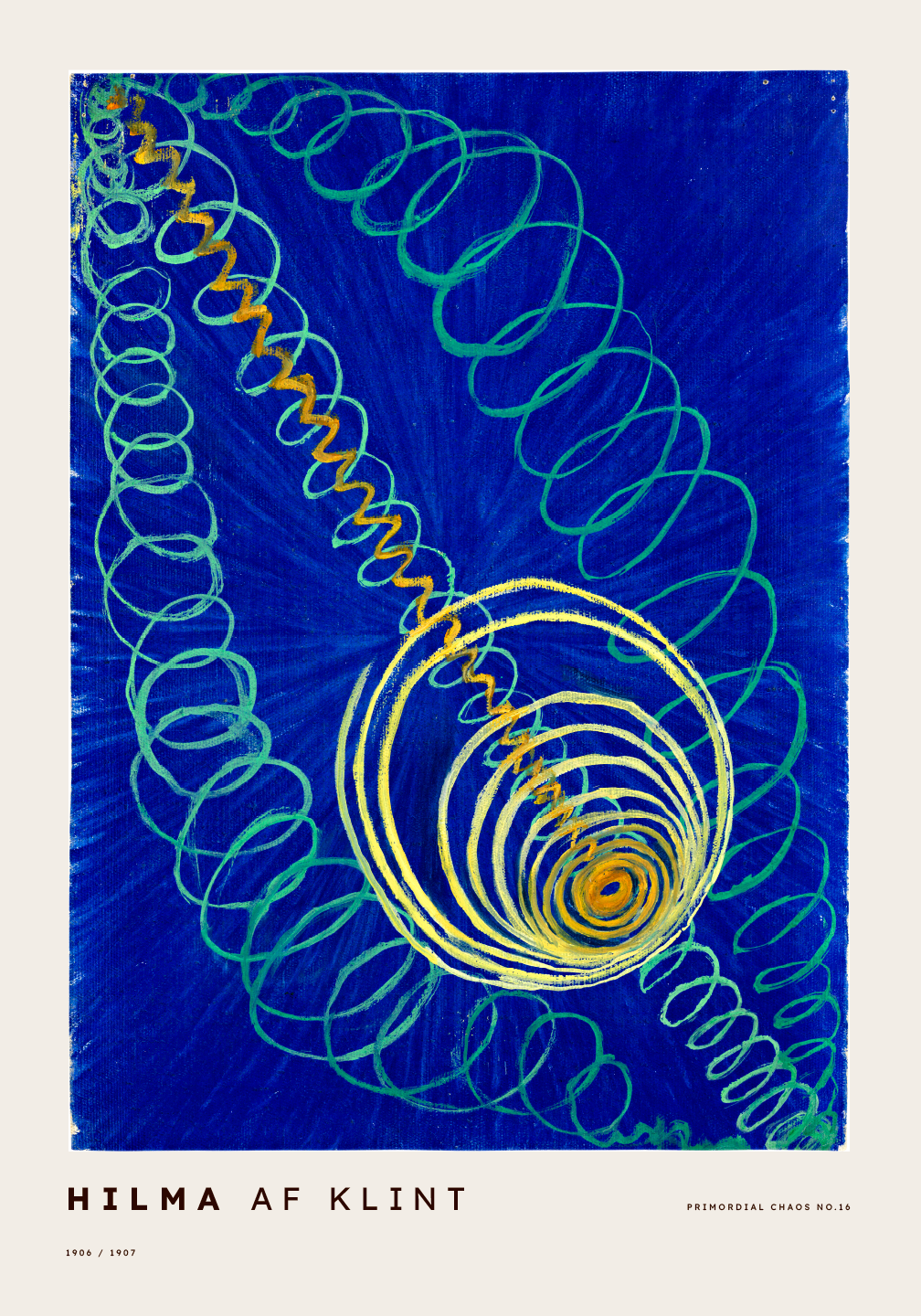 Primordial Chaos Plakat – Abstrakt Kunst til Dit Hjem