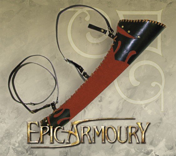 Ranger Pileholder i Rød og Sort - Epic Armoury LARP