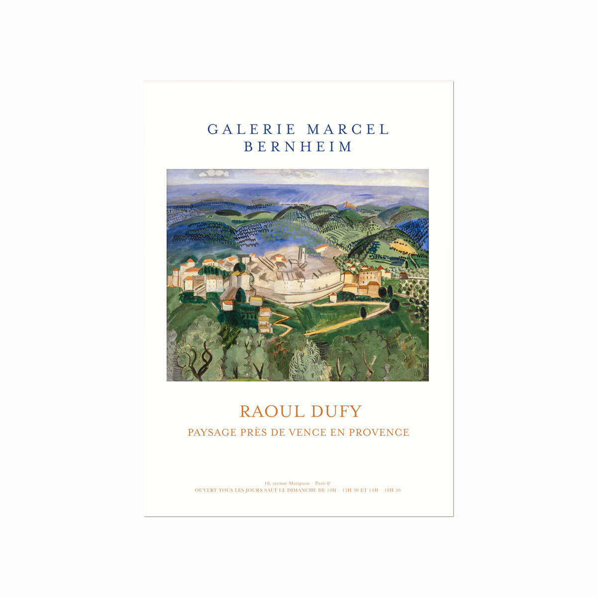 Raoul Dufy  Paysage Près   Vence   Provence
